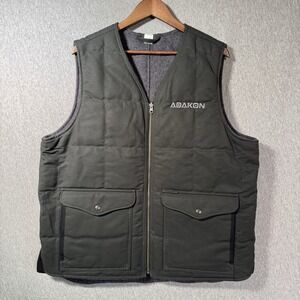 FILSON Buckland Down Wool Vest Reversible Insulated Charcoal L Coat Liner